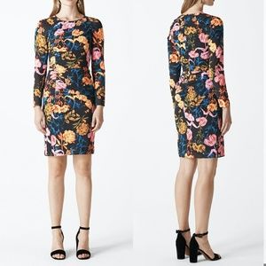 WHISTLES Silk Long Sleeve Dress